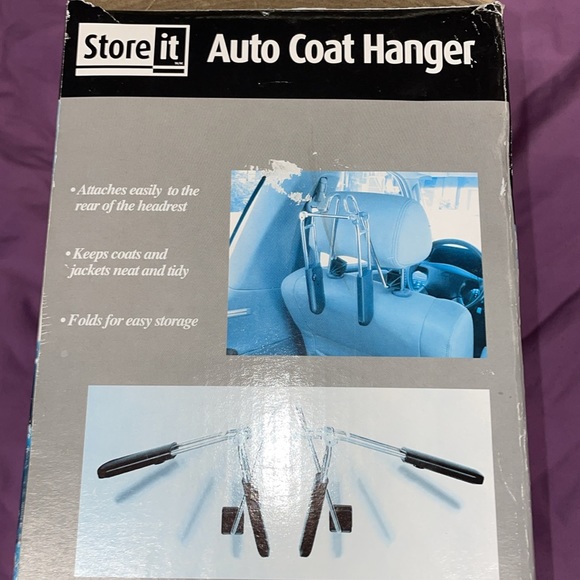 NEW Auto Coat Hanger Portable by StoreiT Attaxhes easily to the rear of headrest - Picture 3 of 7